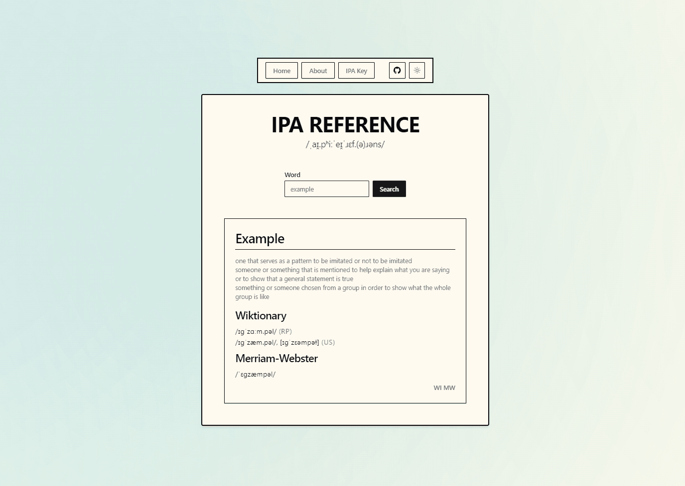 Thumbnail of IPA Reference