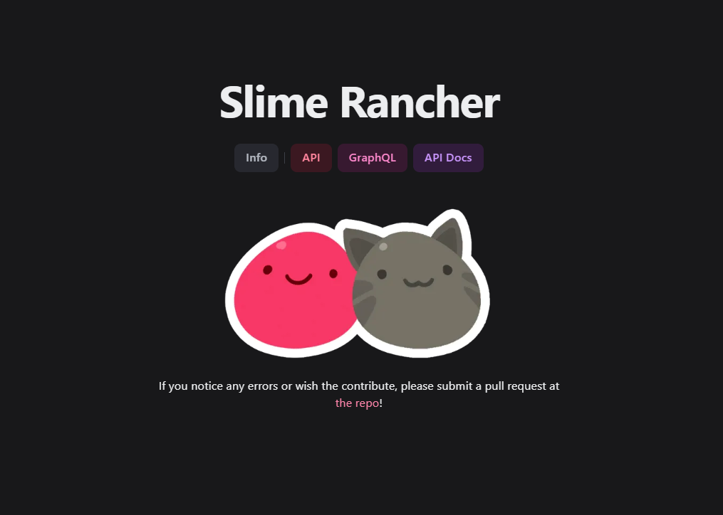 A photo of Slime Rancher API